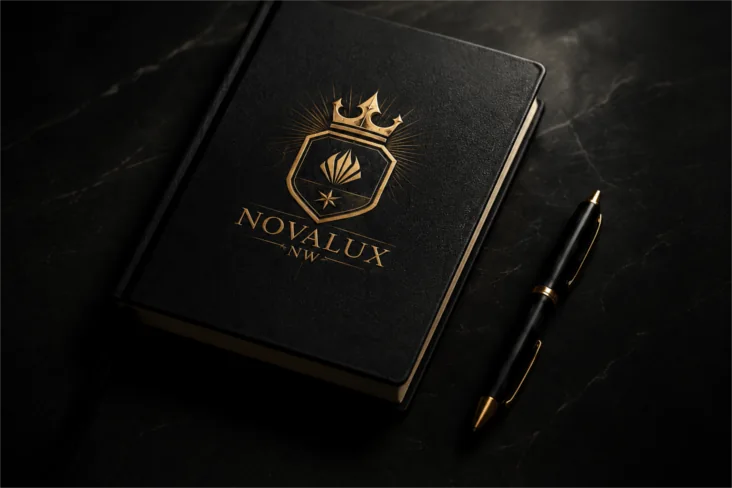 NOVALUX notebook and pen